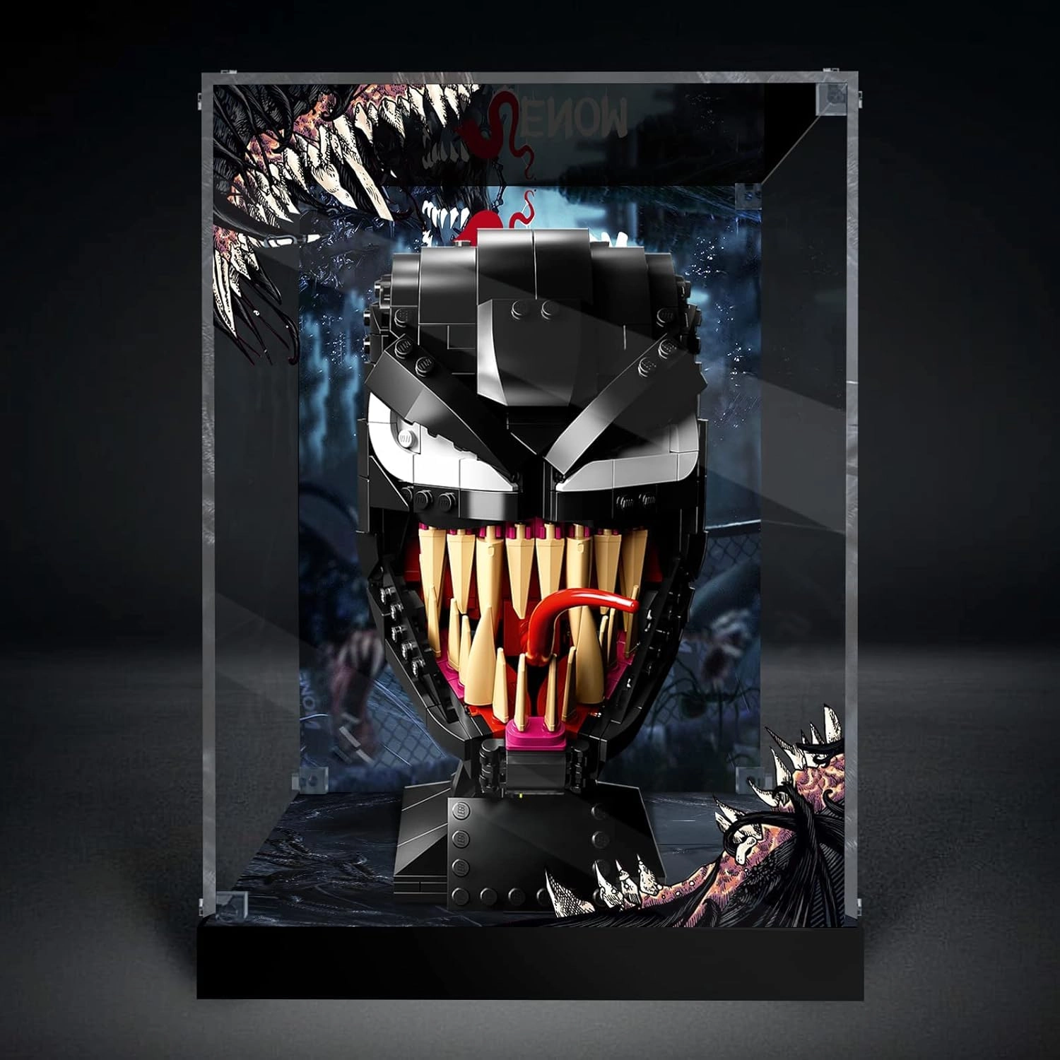 Acrylic Display Case for LEGO 76187 Venom Helmet
