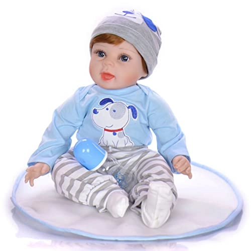 Reborn Baby Doll - 55cm Soft Silicone Limbs Cloth Body