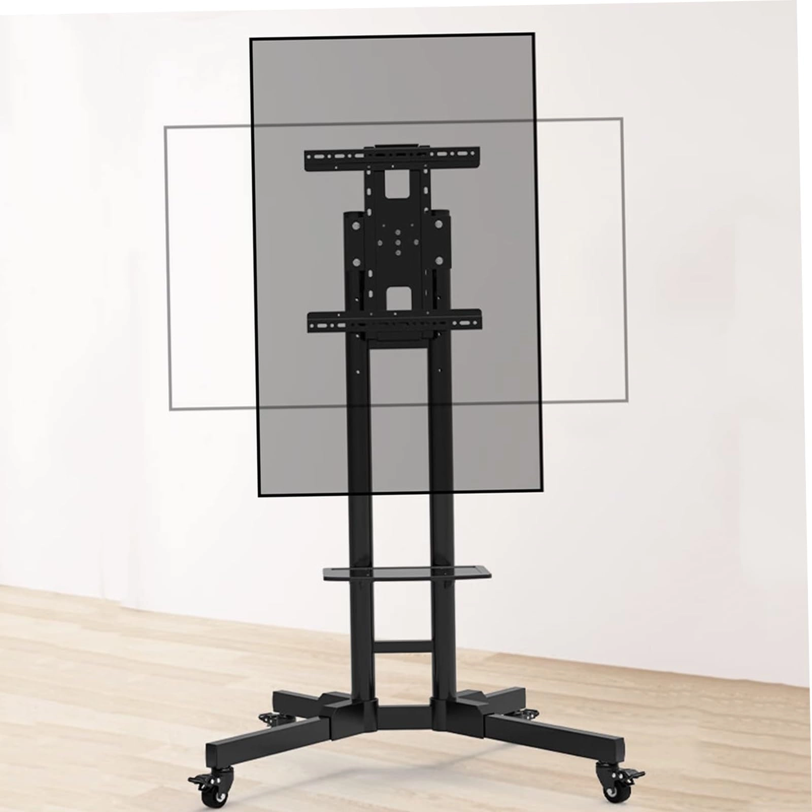 KTZSHT Mobile Tv Cart On Wheels - 35kg 32-55 inch