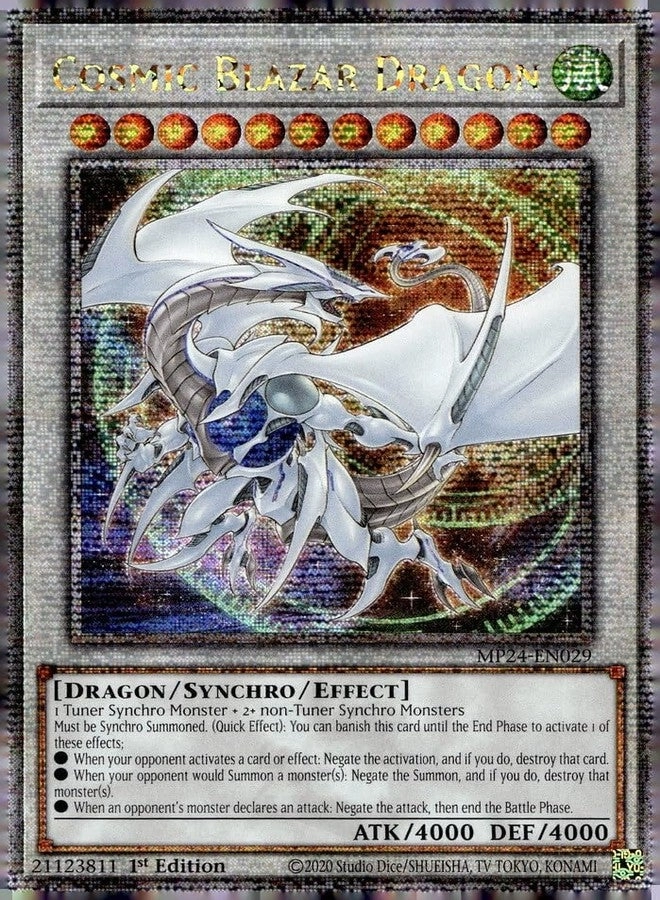 Yu-Gi-Oh! Cosmic Blazar Dragon MP24-EN029 - English