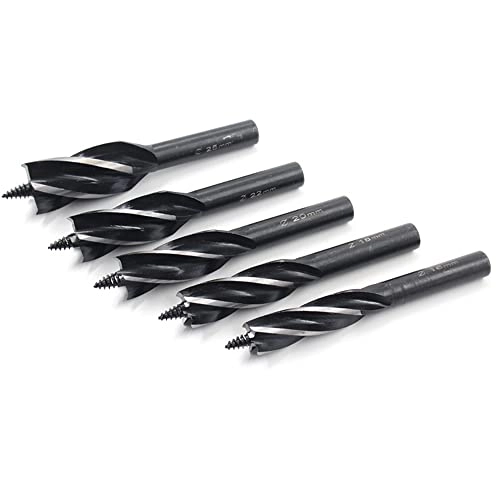 Auger Drill Bit Set - 3 Pcs High Carbon Steel 7/11"(16mm), 5/7"(18mm), 11/14"(20mm), 13/15"(22mm), 63/64"(25mm)