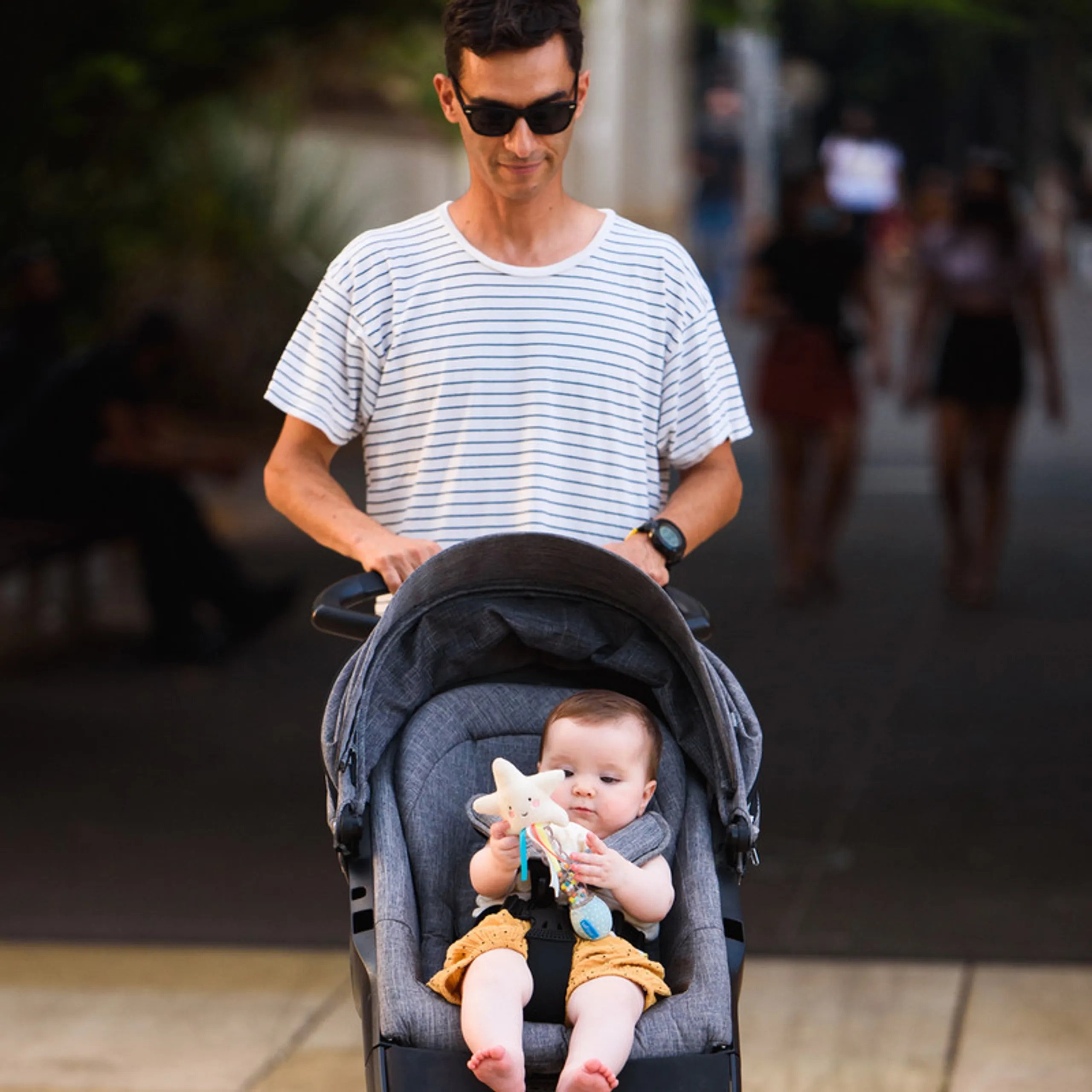 Mini Moon Star Rainstick Musical Toy - 0 months+