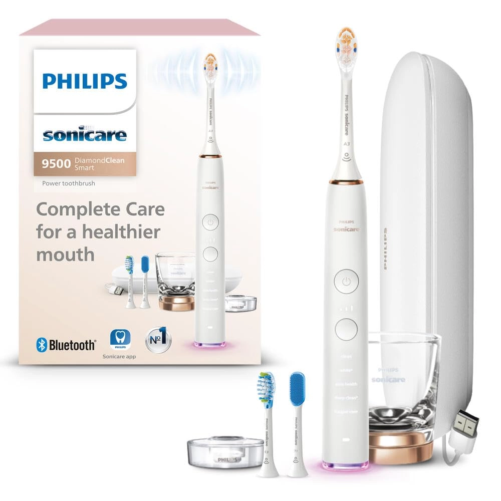 Philips Sonicare DiamondClean Smart 9500 - 5 Brushing Modes 3 Intensity Levels New Gray