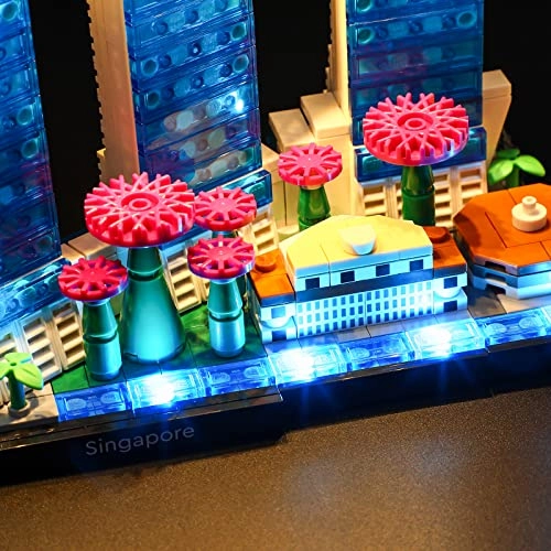 Lighting Set for LEGO Architecture Singapore 21057 - Acrylonitrile Butadiene Styrene 6
