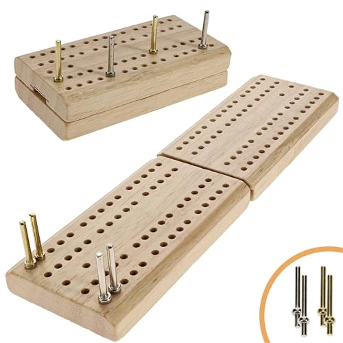 Cribbage Board - Travel Foldable 2 Track Set