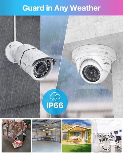 8 Channel 5MP 3K PoE Home Security Camera System