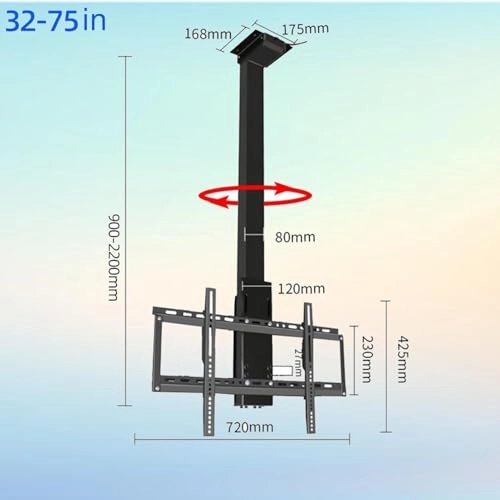 TV Ceiling Mount - 50kg 32-75 inch
