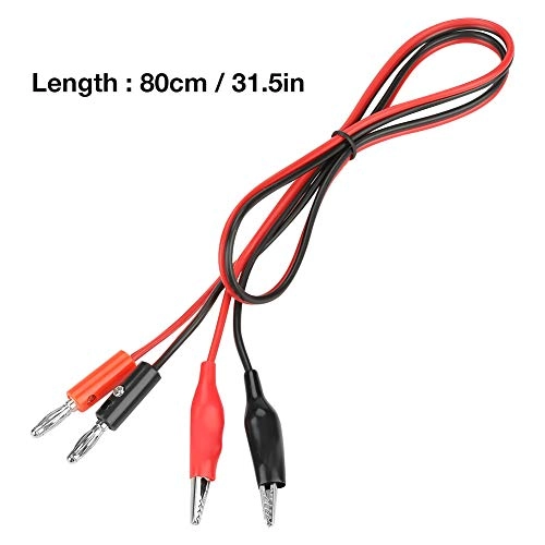 Banana Plug to Clip Cable - 5A 30V Banana plug to clip