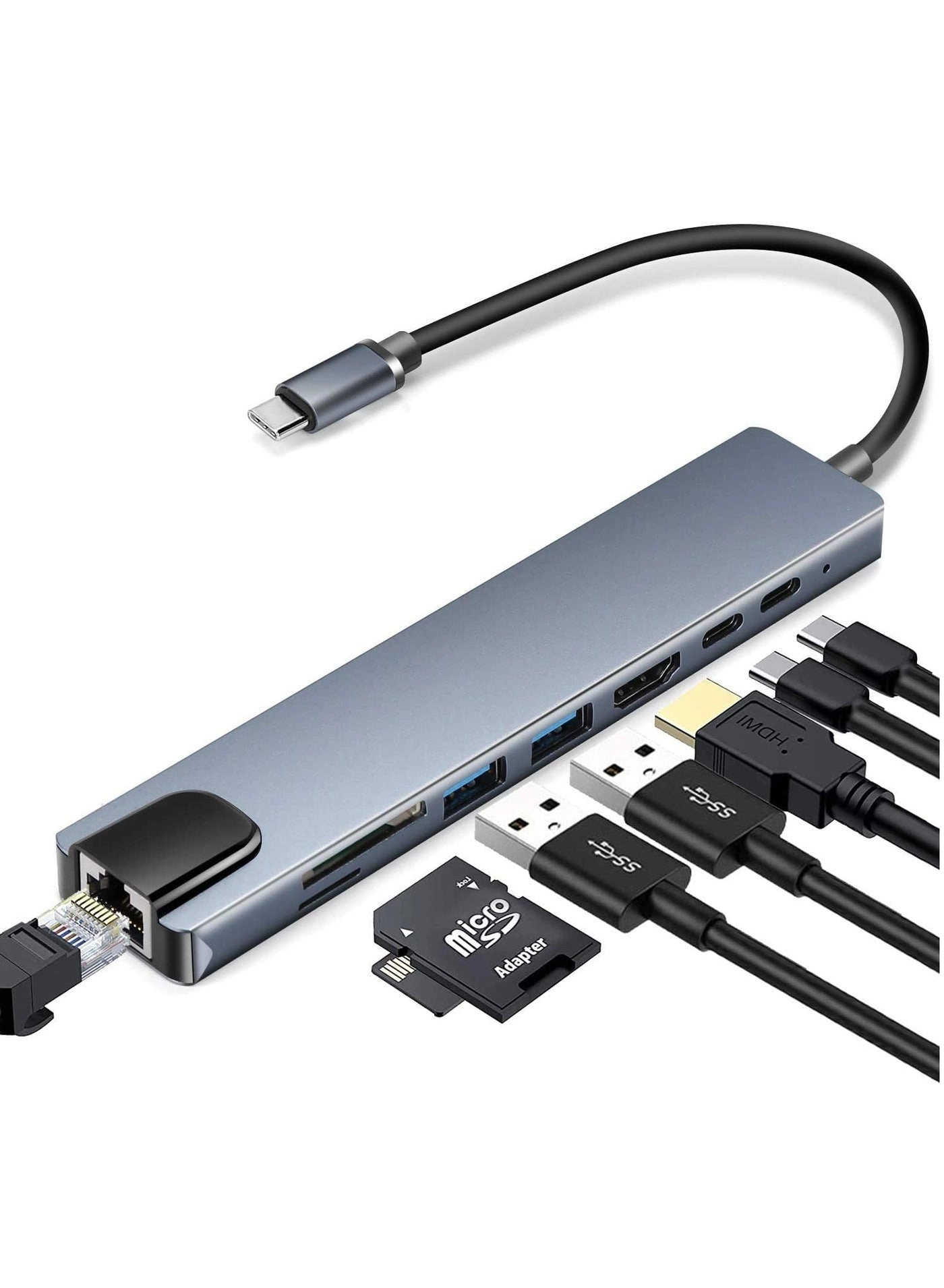 USB C 8 in 1 Hub - 3.1 4K