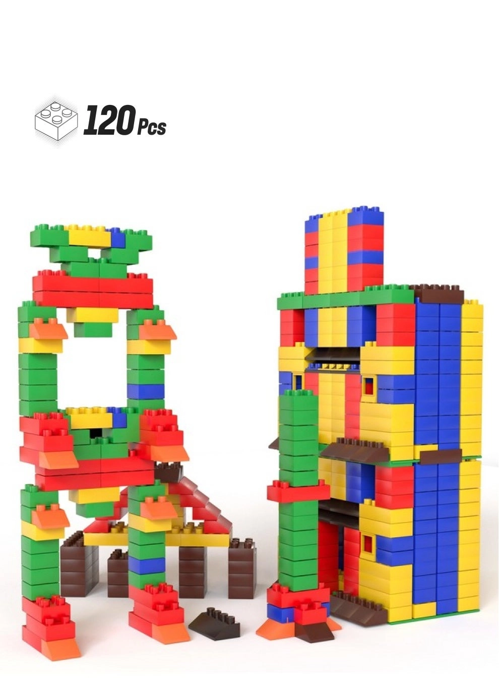 BAYBEE Bricks Building Blocks - Construction 120 pcs
