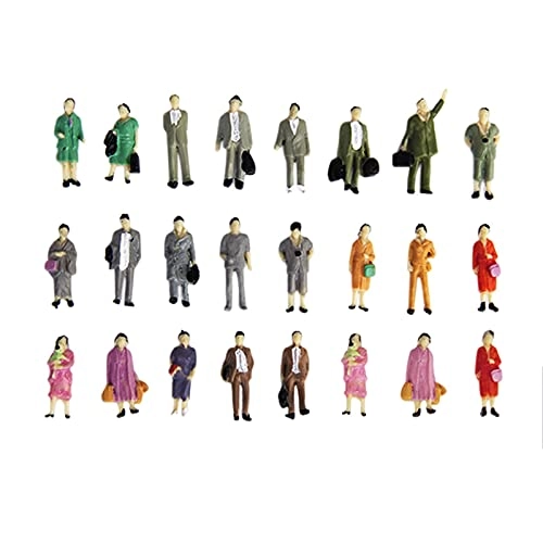 Train Station Model People - 24 pieces 1:87
