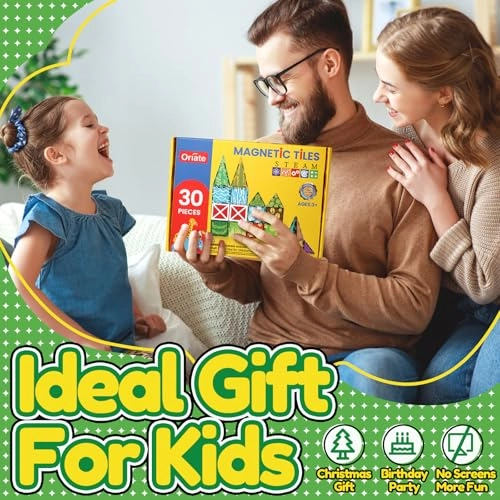 Magnet Jungle Animals Magnetic Tile Blocks - 36 months - 12 years 30 pieces