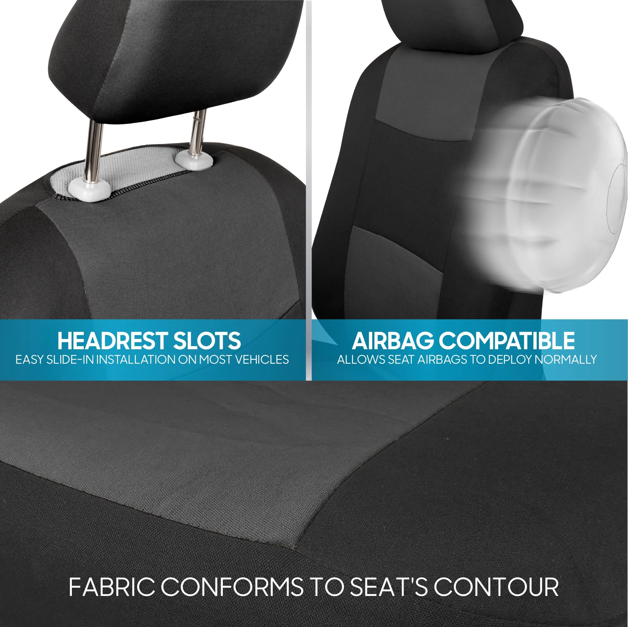 PolyPro Car Seat Covers - Solid Beige Universal Fit