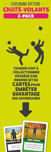 Cats - Flys - Card Game - Pack of 2 (French)