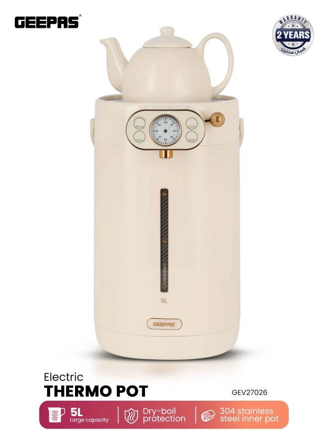 GEEPAS Electric Thermo Pot - 5 L