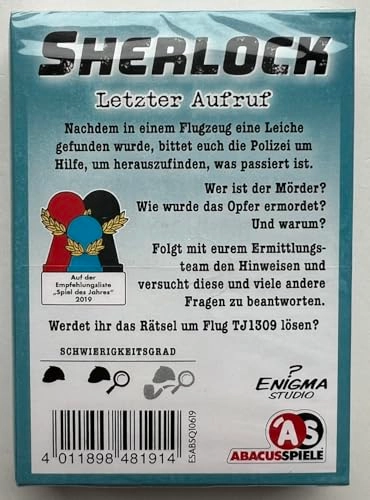 Sherlock: Last Call - Card Game (German)