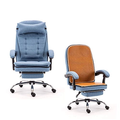 Desk Chair - PU Leather Brown High Back