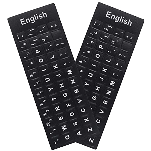 Universal English Keyboard Stickers - Wireless
