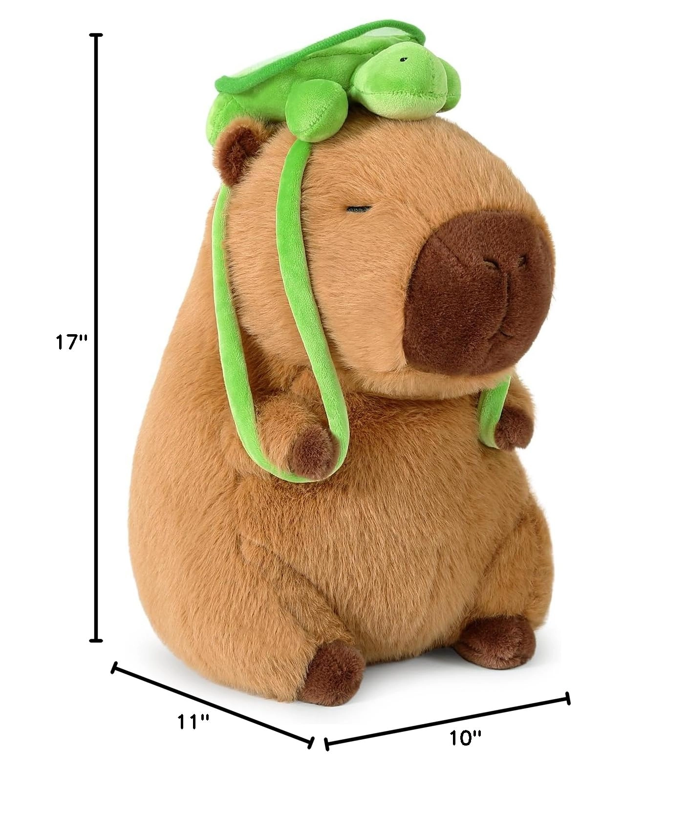Capybara Plush - 9 inch Strawberry Hat