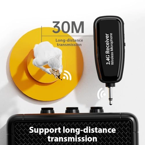 Saxophone Weless Microphone Receiver Set - 1 2.4G