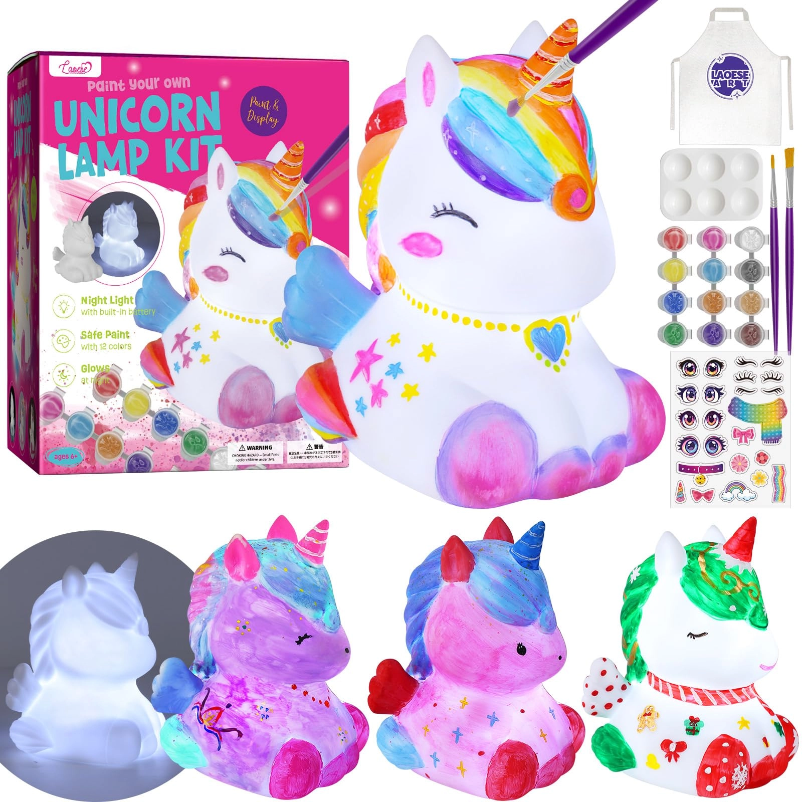 laoese Unicorn Painting kit for kids - 17 piece(s)