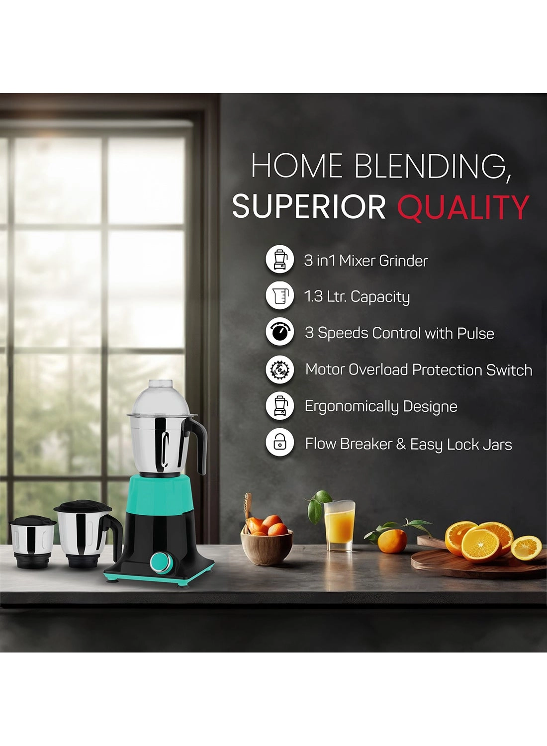 NB301SS - 1300 Milliliters 550 watts