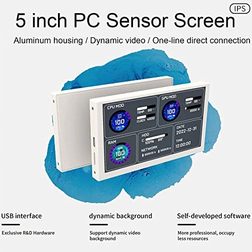 Temperature Monitor - 5 Inches 800 x 480 pixels