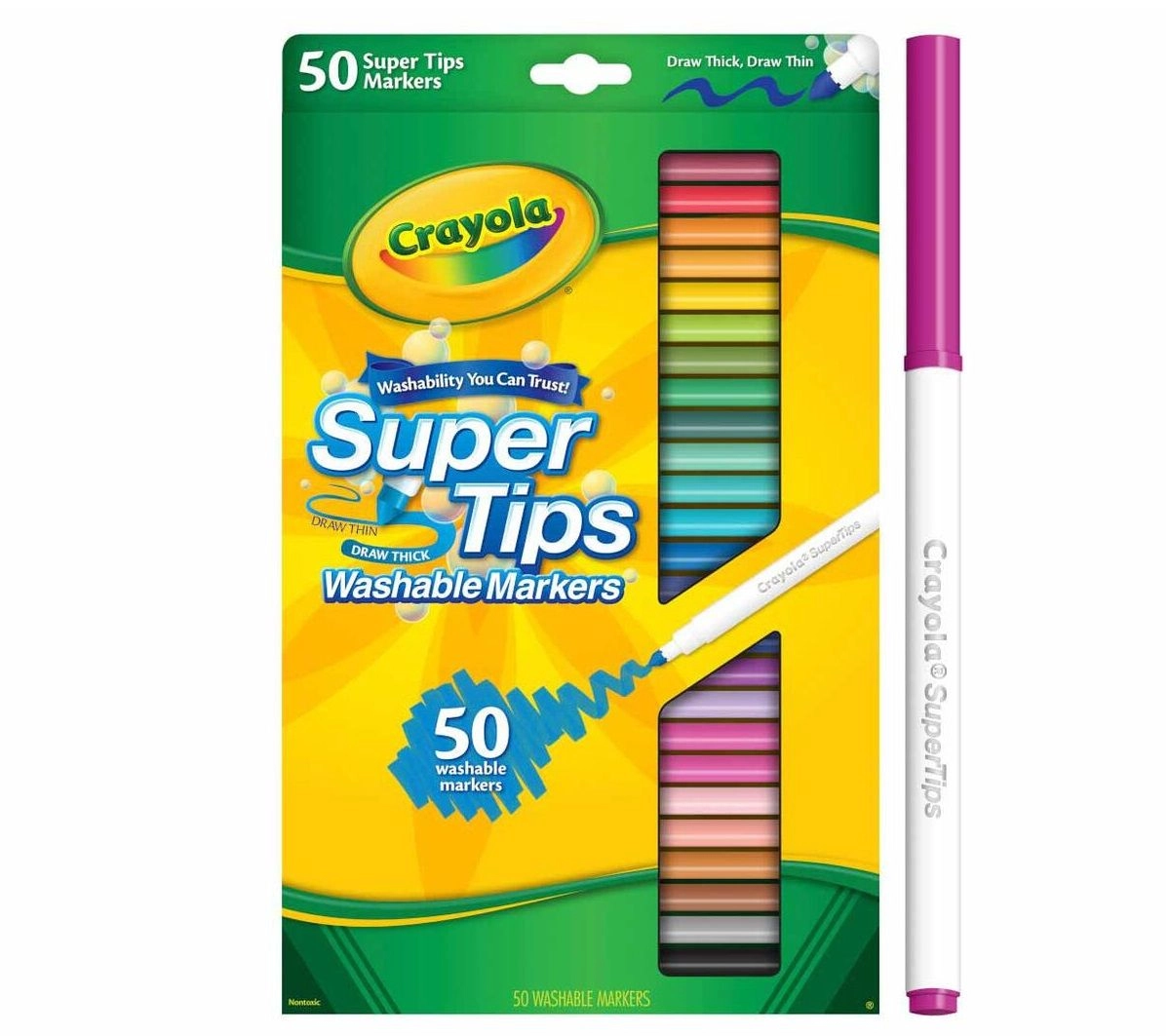 Super Tips Washable Markers - 50 Multi Colour
