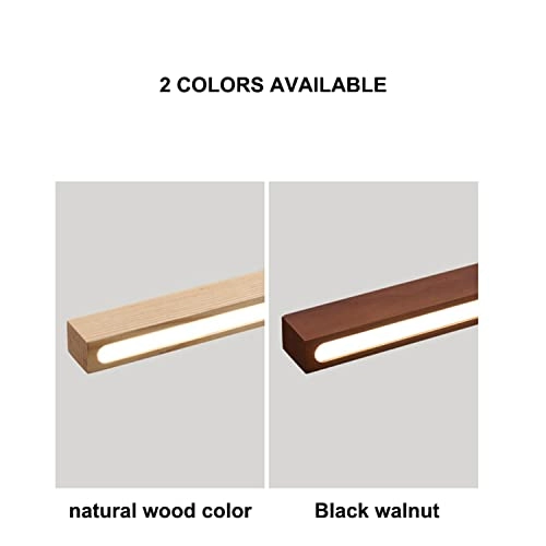 Wooden Linear Ceiling Light - 3000K-6000K Dimmable