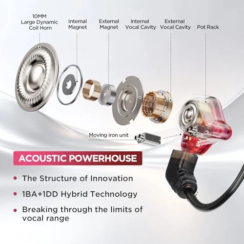 IEM-1BA1DD-1 Wired Earbud