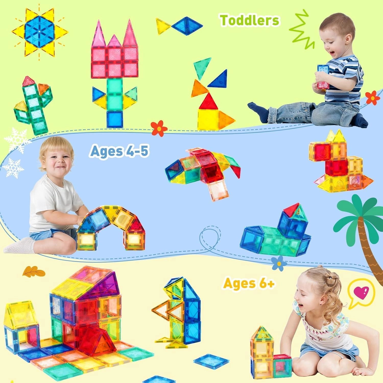 Magnetic Tiles - 26 pcs