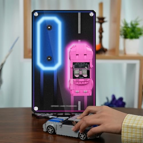 Display Board for LEGO Speed Champions 77241 & 76917 - Acrylic Aluminum