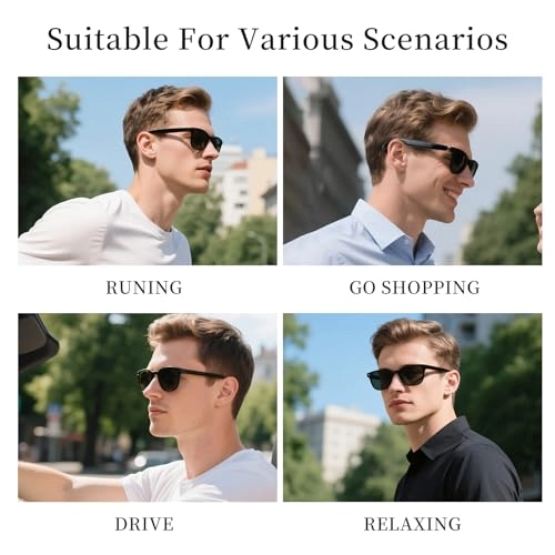 Bluetooth Audio Sunglasses - Bluetooth 5.3 Polarized UV400 IPX5