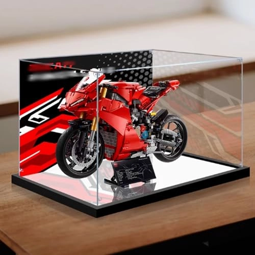 Acrylic Display Case for LEGO 42202 Motorcycle Model - 3mm thickness