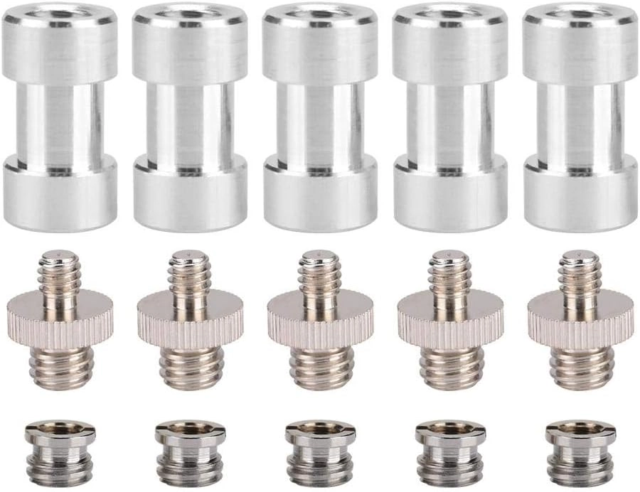 klarako 1/4 Turn 3/8 Converter - 15pcs Silver White
