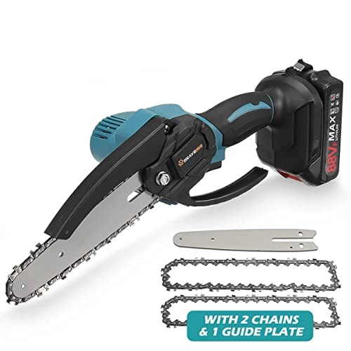 Mini Chainsaw - 6 Inch Cordless 2 Batteries