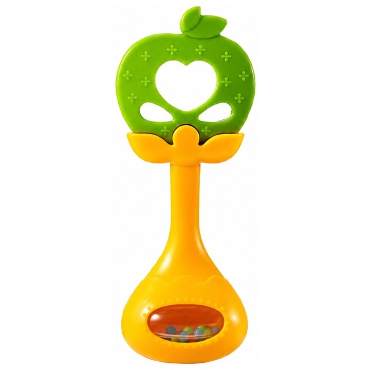 GREEN FUTURE Baby Fruit Teether With Rattle - BPA-free non-toxic baby-safe