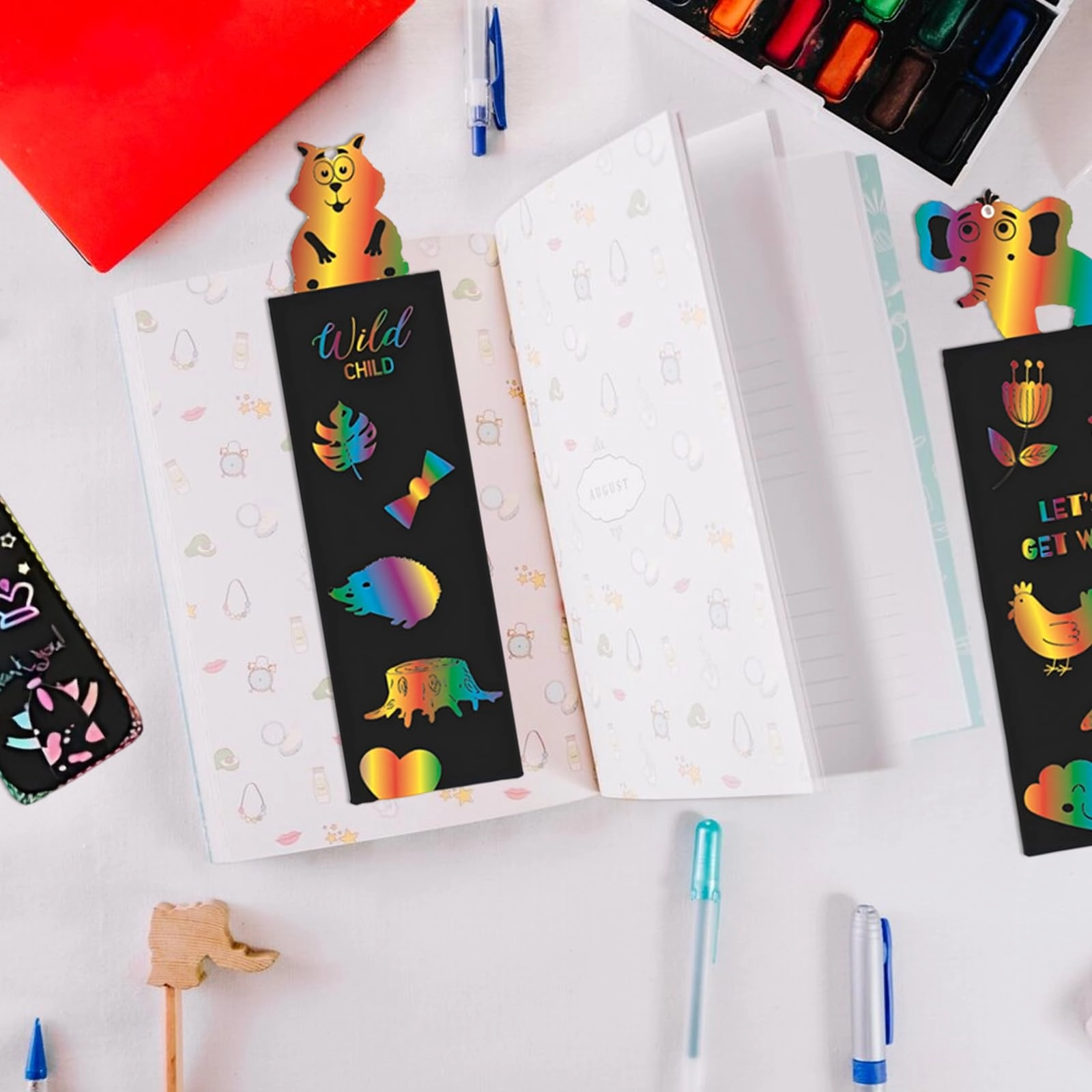 Scratch Art Bookmark - 36Pcs/40Pcs