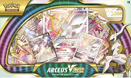 Arceus VSTAR Premium Collection - 10 Booster Packs Etched Foil Card
