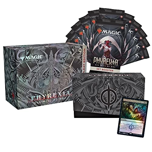 Compleat Edition booster - 12-card + Phyrexia: All Will Be One Set Booster - 12 + Phyrexian Arena - promo + Traditional Foil Land cards - 40 + Compleat Edition-exclusive foil card box