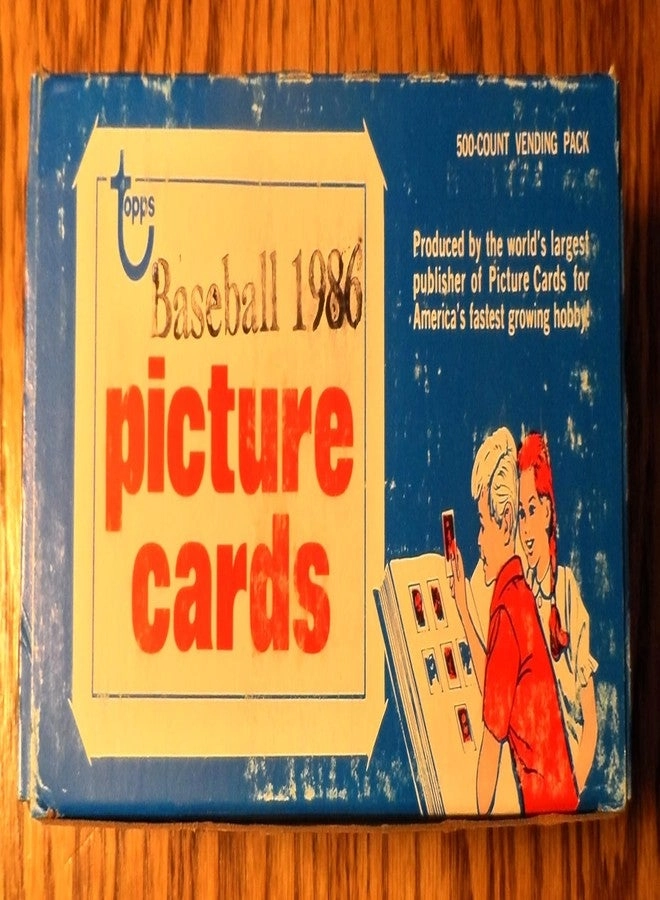Topps 1986 Baseball Cards Unopened Vending Box - 500 pcs