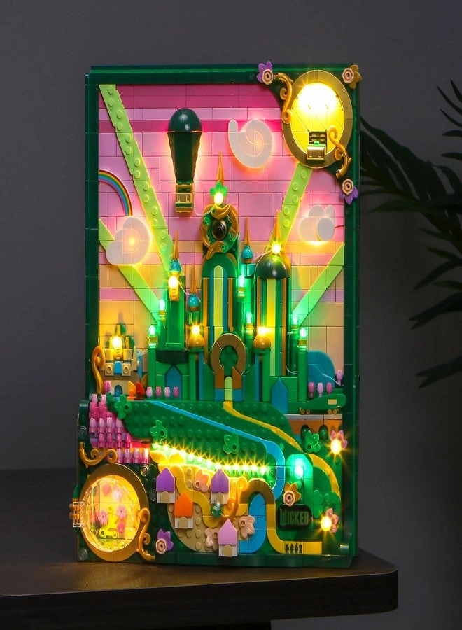 LED Lighting Compatible with Lego 75685 Wicked Emerald City Wall