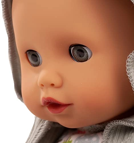 Muffin Lucky Mushroom Doll - 33 cm Vinyl Blue Sleeping Eyes Ages 18 months+