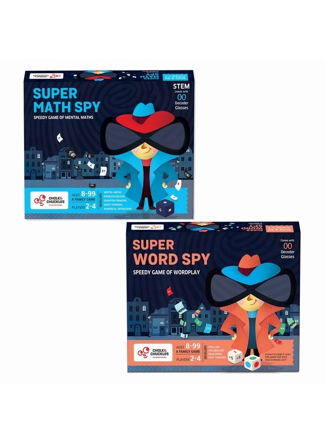 CHALK AND CHUCKLES Super Math Spy + Super Word Spy