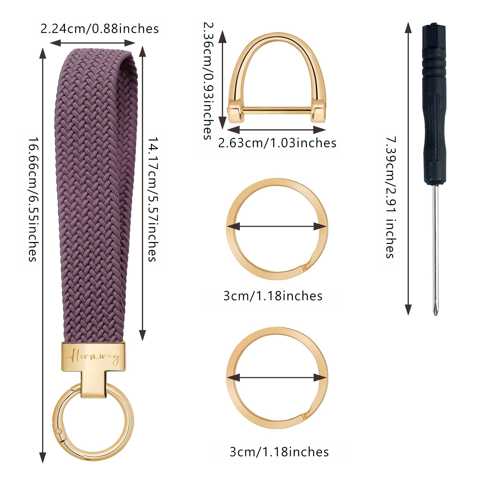 Elastic Wristlet Keychain - Fun