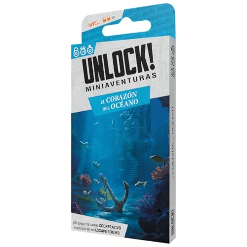 Unlock! Mini: The Heart of the Ocean - Escape Room Card Game (Spanish)