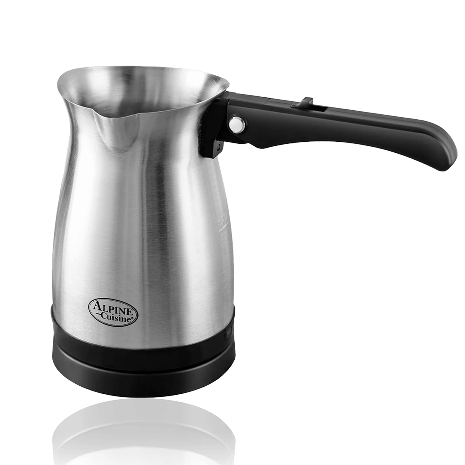 Alpine Cuisine Turkish Electric Pot - Foldable Handle Cordless Base