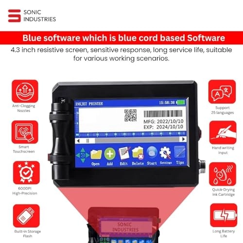 Thermal Inkjet Plastic Printer