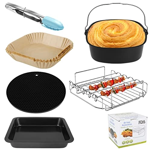 Air Fryer Accessories - Stainless steel silicone 6PCS