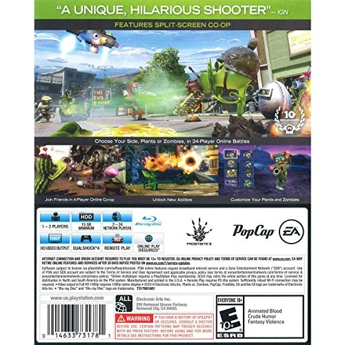 (Refurbished) Plants vs Zombies: Garden Warfare - PlayStation 4